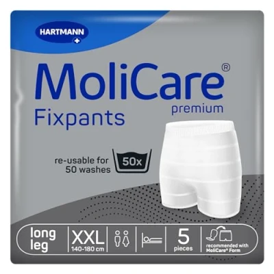 Abbildung von MoliCare Premium Fixpants: waschbare Inkontinenz Fixierhosen, passend für Form und Form, XXL, 5 Stück