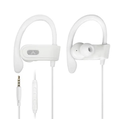 Abbildung von Avantree E171 Sport Bügel Kopfhörer mit Mikrofon, Kabelgebunden Laufen Ohrhörer Über Ohr Haken, Running in Ear Headset Clips für Gym Ausarbeiten Workout Fitness Weiß
