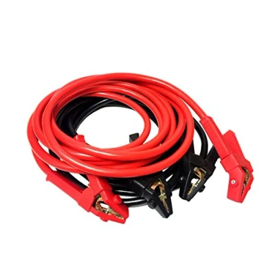 Abbildung von IWH 6m Starthilfekabel Alu Kupfer 50 mm² Profi Starterkabel für 12 &amp; 24 Volt Batterien Auto PKW LKW Inhalt: 1x Starthilfekabel; Tasche Länge: 5m