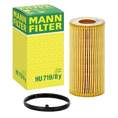 Abbildung von MANN FILTER HU 719/8 y Ölfilter Satz mit Dichtung / Dichtungssatz Für PKW