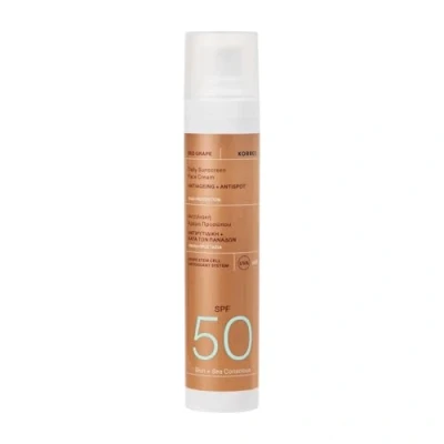 Abbildung von Korres Redgrape Daily Sunscreen FACE Cream SPF50 Antiaging + Antispot Sonnenschutz, Größe: 50 ml,