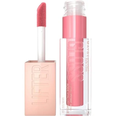Abbildung von Maybelline New York Glänzender Lipgloss für voller wirkende Lippen, Feuchtigkeitsspendend, Mit Hyaluronsäure, Lifter Gloss Candy Drop, Farbe: Nr. 021 Gummy Bear (Rose), 1 x 5,4 ml