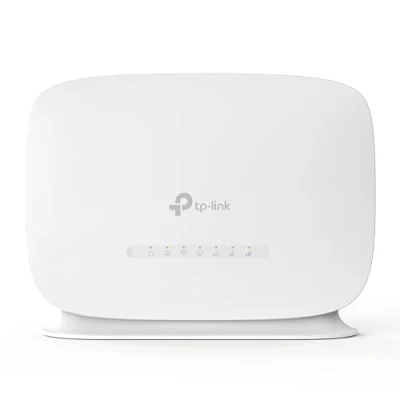Abbildung von TP Link TL MR105 LTE Router, 4G Router unterstützt Nano SIM Karten, Cat4 bis zu 150 Mbit/s, WLAN 2.4GHz 300 2 x 100 Mbps Ports, Plug &amp; Play, 32 Geräte, Kindersicherung, Gast Netzwer