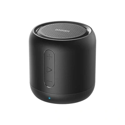 Abbildung von Anker Soundcore mini Bluetooth Lautsprecher mit 15 Stunden Spielzeit, Fantastischer Sound, 20 Meter Reichweite, FM Radio und intensiver Bass(Schwarz)