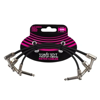 Abbildung von Ernie Ball Flachband Patchkabel, 3er Pack, 15,24 cm