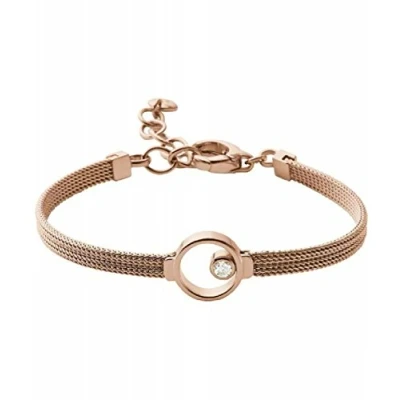 Abbildung von Skagen Damen Edelstahl Mesh Armband ELIN, 16,5 cm Länge, 4 Verlängerung mit Karabinerverschluss