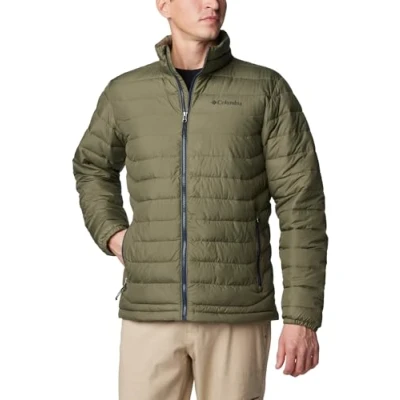 Abbildung von Columbia Powder LITE Jacket Outdoorjacke, Herren, Größe: Medium, Stone green