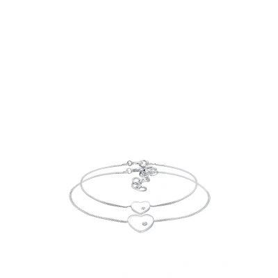 Abbildung von Elli HERZ Mutter Kristalle Armband, Damen, Größe: 16, Silber