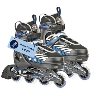 Abbildung von HUDORA Inline Skates Mia/Leon Inliner für Kinder/Jugendliche &amp; Erwachsene in versch. Größen Farben Roller bis zu 4 verstellbar Bequeme stilvolle Rollerskates