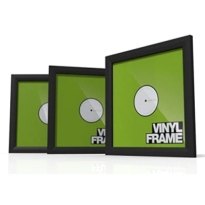Abbildung von Glorious VINYL FRAME SET Black 3x Cover Rahmen für 12&quot; Platten, einfaches Anbringen und Austauschen, einstellbare Halterung, schwarz, AMS BLK