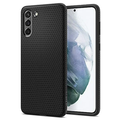 Abbildung von Spigen Rugged TPU Back Cover Schwarz Samsung Galaxy S21