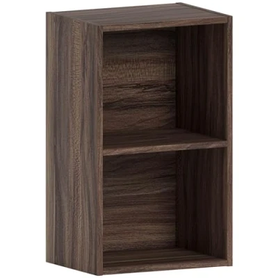 Abbildung von Vida Designs Büro Bücherregale, Holz, Walnuss, Standard, 2 Etagen
