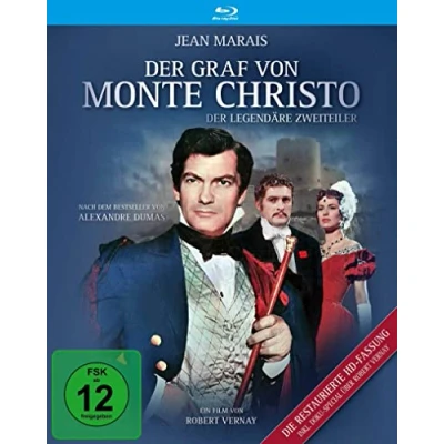 Abbildung von Der Graf von Monte Christo (Teil 1 &amp; 2 mit Jean Marais / 1954) Restaurierte Fassung [Blu ray]