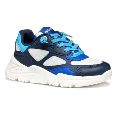Abbildung von Geox J Loftus Boy E Sneaker, White/Navy, 38 EU
