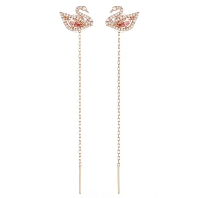 Abbildung von Swarovski Dazzling SWAN Ohrringe, Damen, Größe: One Size, Fancy morganite
