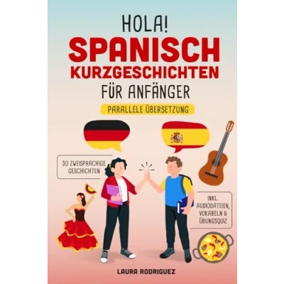 Abbildung von Hola! Spanisch Kurzgeschichten für Anfänger: Mit 30 zweisprachigen A1 Geschichten zum Lernerfolg. Parallele Übersetzung inkl. Audiodateien, Vokabeln &amp; Übungsquiz