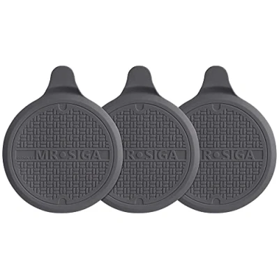 Abbildung von MR.SIGA Abflussstöpsel Silikon für Dusche Badewanne Waschbecken Spülbecken Abflusssieb mit Saugnapf, 3er Pack, Grau