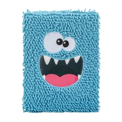 Abbildung von EXERZ Notizbuch A5 &#039;flippiges Monster&#039; Flauschig und weich, süß funktional, Tagebuch Notizblock für Kinder Jugendliche. 160 linierte Seiten.