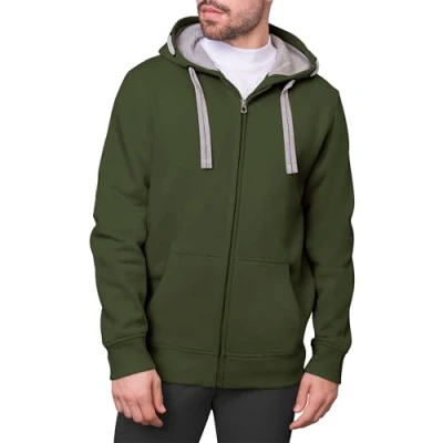 Abbildung von HRM Herren Jacket M Kapuzenpullover, Olive, L EU