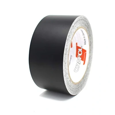 Abbildung von Finest Folia 10 Meter (1,79/Meter) Matt Zierstreifen Auto Motorrad Boot Modellbau Basteln DIY Deko Dekorstreifen Seitenstreifen Klebestreife (Schwarz Matt, 50mm Breite)
