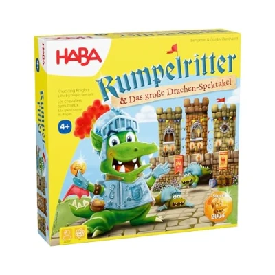 Abbildung von HABA Rumpelritter &amp; Das große Drachen Spektakel Neu aufgelegter Spielklassiker mit beeindruckendem 3D Turmaufbau Für Kinder ab 4 Jahren 2011721001