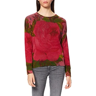 Abbildung von Desigual Damen Jers_granada Pullover Sweater, Rot, S EU