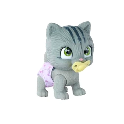 Abbildung von Simba 105953051 Pamper Petz Katze, mit Trink und Nässfunktion, Spielzeugkatze für Kinder ab 3 Jahren, Kätzchen zum Spielen, Überraschung magischer Pfote, Blau,gelb