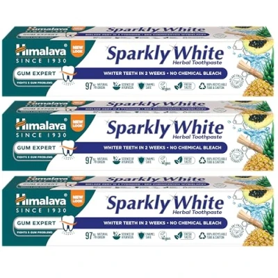 Abbildung von Himalaya Sparkly white herbal Zahnpasta 75 ml (3 Pack)