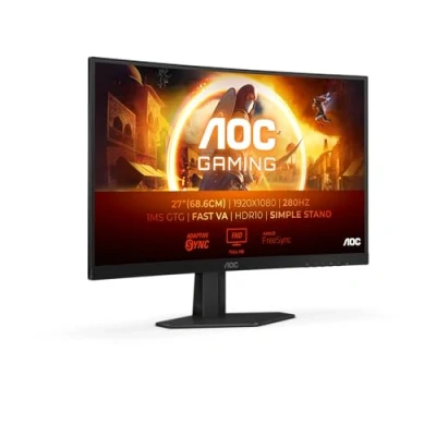 Abbildung von AOC Gaming C27G4ZXED 27 Zoll Full HD Curved Monitor, 280 Hz, 1ms, HDR10, FreeSync Premium (1920x1080, HDMI, DisplayPort) schwarz/grau