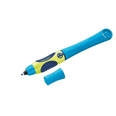 Abbildung von Pelikan® Griffix Schreiblernen Tintenroller Mittlere Feder Für Tintenpatronen Links und Rechtshänder Büro Schule Studium Arbeit Kalligraphie Komfortables Glattes Schreiben Blue