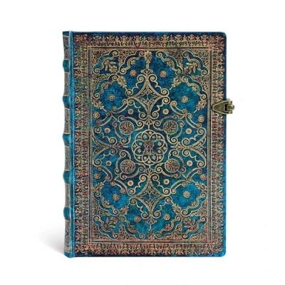 Abbildung von Paperblanks Equinoxe Azurblau Notizbuch Midi Liniert, 130 x 180 mm