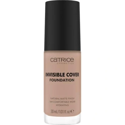 Abbildung von Catrice Invisible Cover Foundation, Nr. 027C, Nude, feuchtigkeitsspendend, langanhaltend, natürlich, für trockene Haut, vegan, ölfrei, ohne Parabene, Mikroplastikpartikel, 1er Pack (30ml)