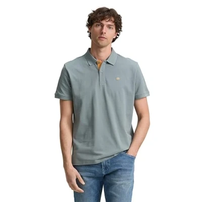 Abbildung von TOM Tailor Basic WITH Contrast Poloshirt, Herren, Größe: XL, Trooper green