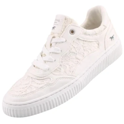 Abbildung von Mustang Sneaker low, Damen, Größe: 39, Weiss Schuhe