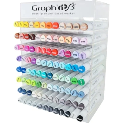 Abbildung von GRAPH&#039;IT Brush Alkohol Marker, 96 Stück