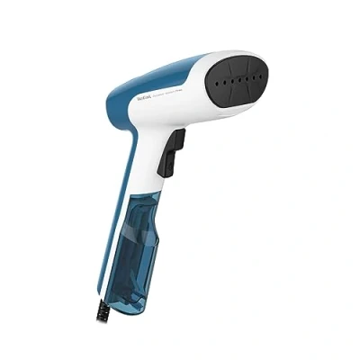 Abbildung von Tefal DT6130 Access Steam First Dampfbürste leichtes Design 15 Sekunden Aufheizzeit 1300 Watt kontinuierliche Dampfabgabe: 20 g/Min. keimvernichtend 70 ML ‎18.4 x 10.6 30cm Weiß/Blau