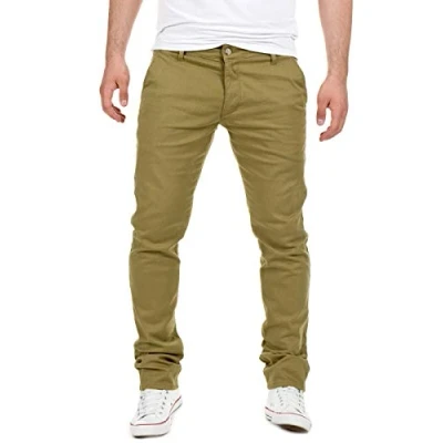 Abbildung von Yazubi Chino Hose Herren Dustin Männer Chinohose by Yzb Jeans Baumwoll Chinojeans, Grün (Dusky Green 4R170517), W33/L32