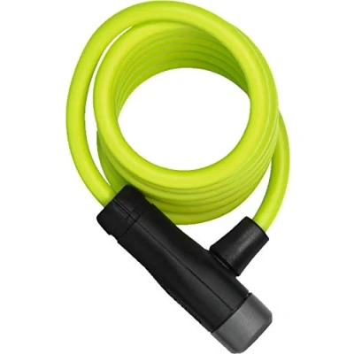 Abbildung von ABUS Spiralkabelschloss Star 4508K/150 Fahrradschloss aus 8 mm starkem Spiralkabel Sicherheitslevel 2 Grün