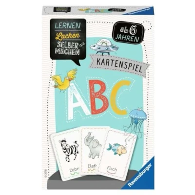 Abbildung von Ravensburger 80347 Lernen Lachen Selbermachen: ABC, Kinderspiel ab 5 Jahren, Lernspiel für 1 4 Spieler, Kartenspiel, Buchstaben