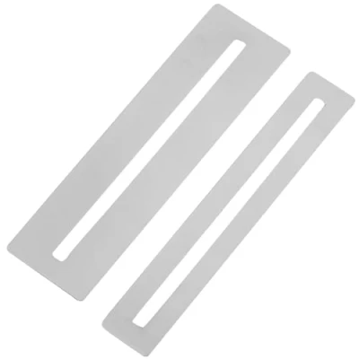 Abbildung von Milisten 2 Stücke Gitarre Griffbrett Schutz Edelstahl Luthier Werkzeug zum Abrichten Und Polieren Bünde (Silber)