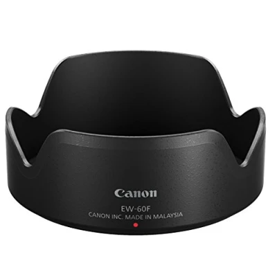 Abbildung von Canon EW 60F Streulichtblende (Anbringung auf dem EF M 18 150mm 1:3,5 6,3 is STM, Gegenlichtblende gegen direkten Lichteinfall der Frontlinse, weniger Streulicht, zusätzlicher Schutz) schwarz