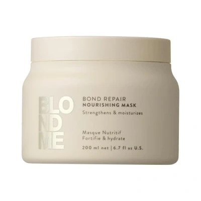 Abbildung von Schwarzkopf Professional BLONDME Bond Repair Nourishing Mask Haarmaske Tiefenwirksame Haarpflege Reparierende Maske Glättend Hydratisierend Und Weichmachend 200 ml