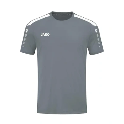 Abbildung von JAKO Fussball Teamsport Power Sport Tshirt, Herren, Größe: Medium, Grauweissnull
