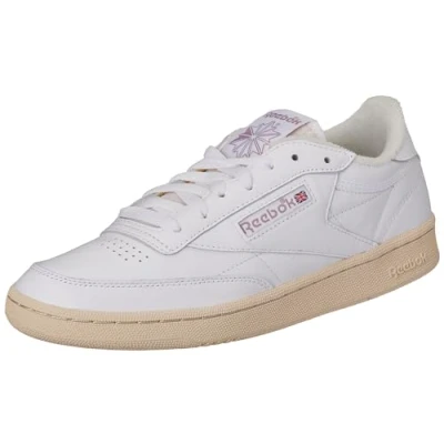 Abbildung von Reebok Classic CLUB C 85 Vintage Sneaker low, Damen, Größe: 39, Footwear white/chalk infused lilac Leder und textil