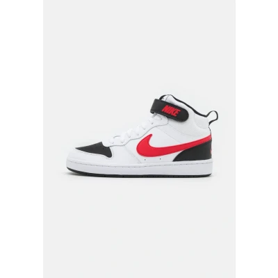 Abbildung von Nike Unisex Kinder Court Borough Mid 2 Sneaker, White University Red Black, 37.5 EU
