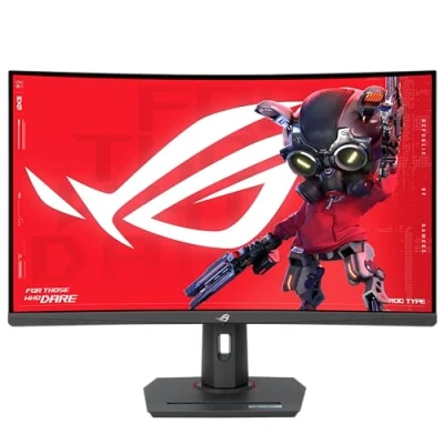 Abbildung von ASUS ROG Strix XG32WCMS 32 Zoll WQHD Curved Gaming Monitor 280 Hz, 1ms GtG, AdaptiveSync, ELMB Sync, DisplayHDR 400, 10 bit Fast VA, 16:9, 2560x1440, DP 1.4, HDMI 2.1, 15W USB C, ergonomisch