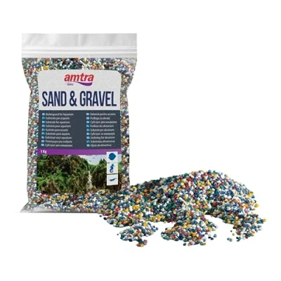 Abbildung von Amtra Wave A40005Pp Kies, 1 kg, Natur, Mehrfarbig