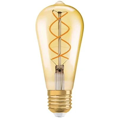 Abbildung von Osram LED Vintage 1906 Lampe, Sockel E27, Warm White, 2000 K, 4 W, Ersatz für 28 W Glühbirne [Energieklasse G]