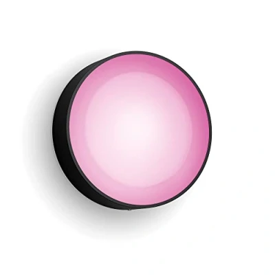 Abbildung von Philips Hue White and Color Ambiance LED Außenwandleuchte Daylo, dimmbar, bis zu 16 Millionen Farben, steuerbar via App, kompatibel mit Amazon Alexa (Echo, Echo Dot), schwarz