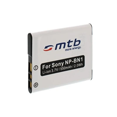 Abbildung von Ersatz Akku NP BN1 kompatibel mit Sony Cyber Shot DSC W710, W730, WX80, WX200... (Siehe Liste)